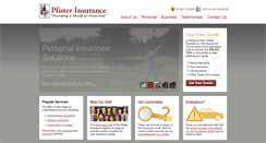 Desktop Screenshot of pfisterinsurance.com